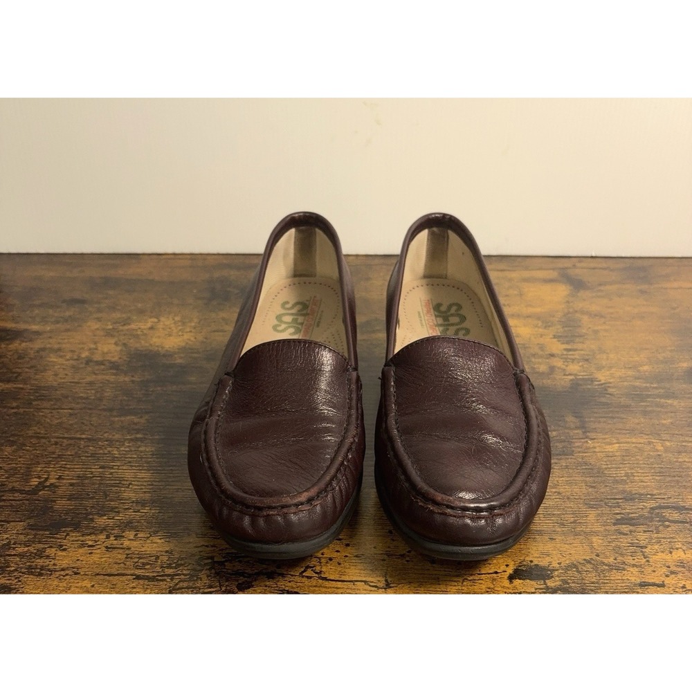 SAS Simplify Slip On Loafer Womens Sz 8M Antique Wine Tripad Comfort